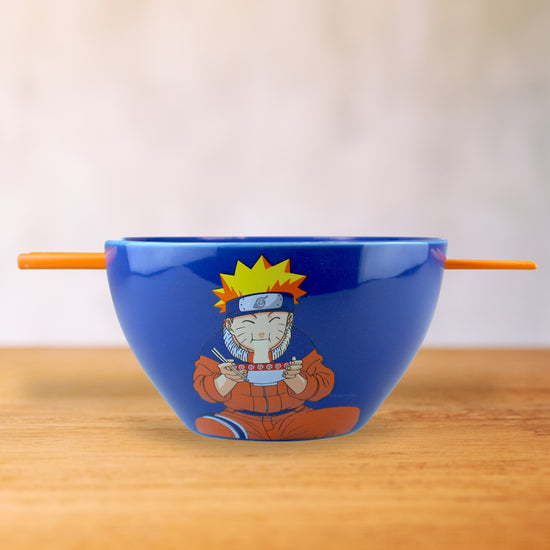 Naruto (Naruto Shippuden) 6" Ceramic Ramen Bowl with Chopsticks