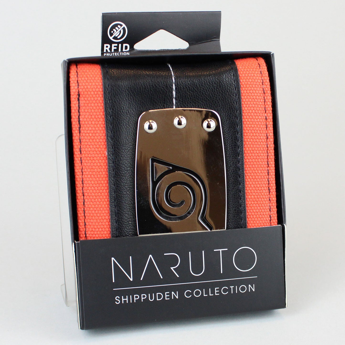 Naruto Metal Leaf Village Badge Bi-Fold Wallet