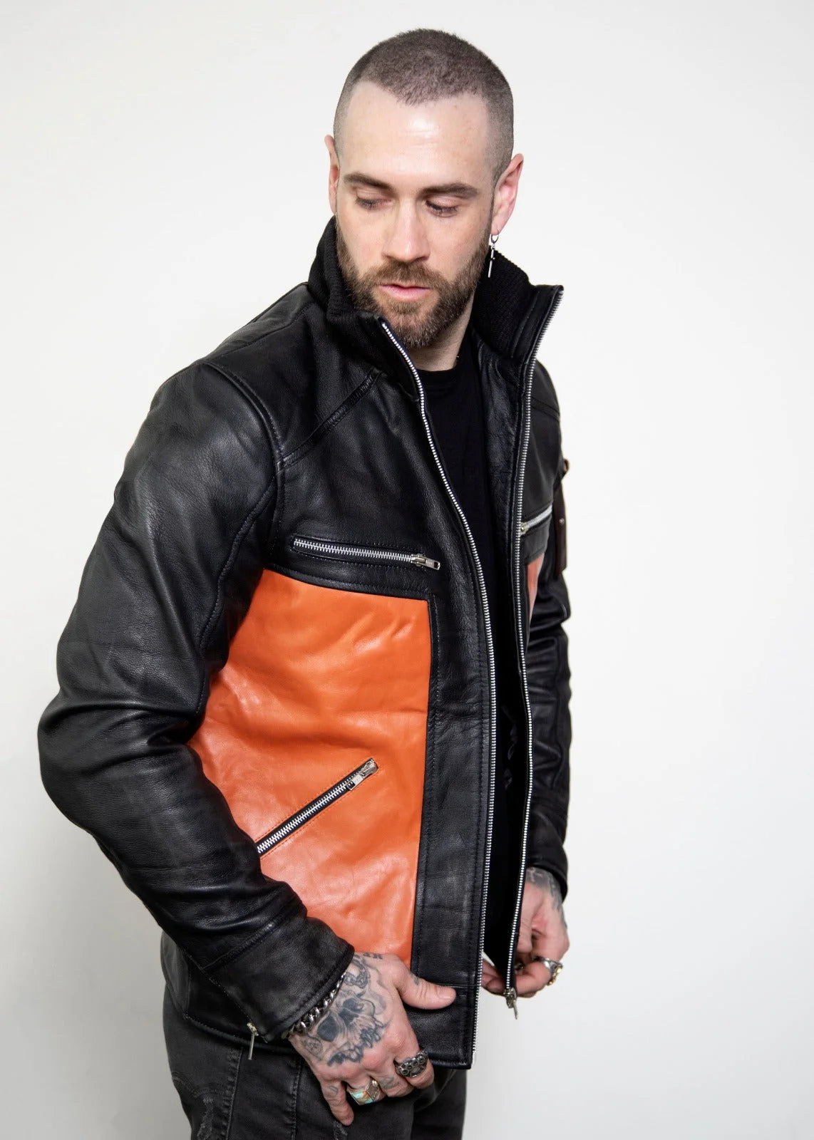 Load image into Gallery viewer, Naruto Shippuden Orange Leather Jacket by Luca Designs
