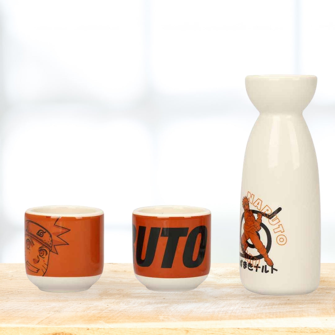 Naruto Uzumaki 3-Piece Ceramic Sake Set