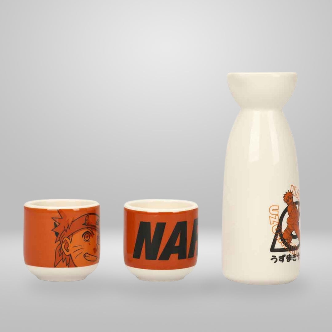 Naruto Uzumaki 3-Piece Ceramic Sake Set