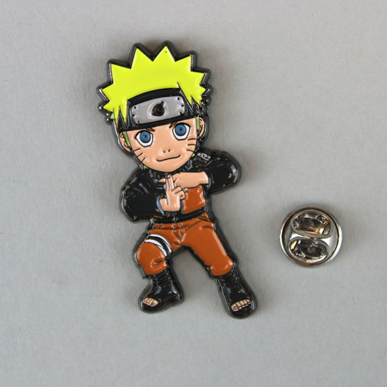 Load image into Gallery viewer, Chibi Ninjutsu Naruto (Naruto Shippuden) Metal Enamel Pin

