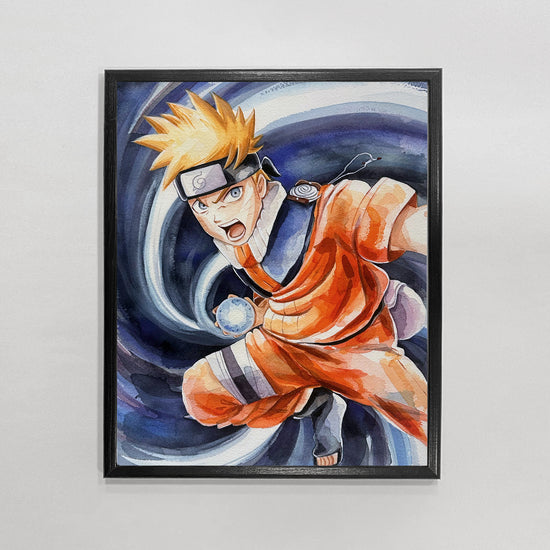 Naruto Uzumaki "Young Ninja" Naruto Shippuden Watercolor Art Print
