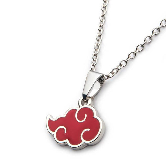 Load image into Gallery viewer, Akatsuki Red Cloud Enamel Necklace
