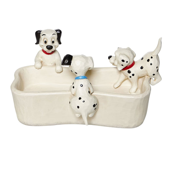 Load image into Gallery viewer, 101 Dalmations &amp;quot;Puppy Bowl&amp;quot; Jim Shore Disney Traditions Statue
