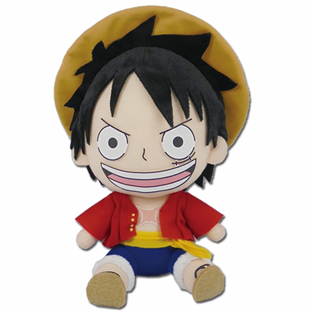 One Piece Monkey D. Luffy Chibi 7" Sitting Plush