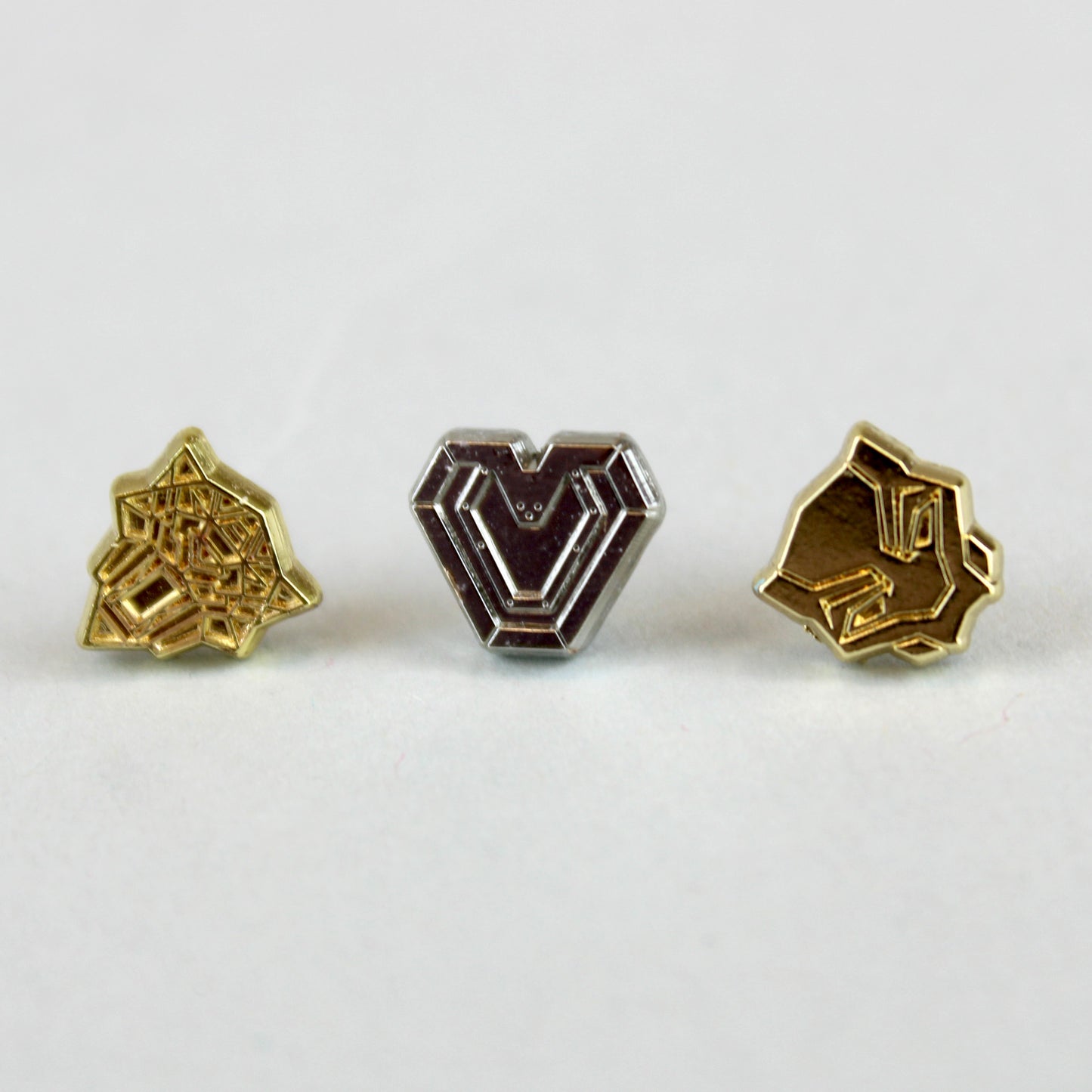 Load image into Gallery viewer, Panther and Ironheart Emblems (Black Panther: Wakanda Forever) Marvel Stud Earring 3 Pair Set
