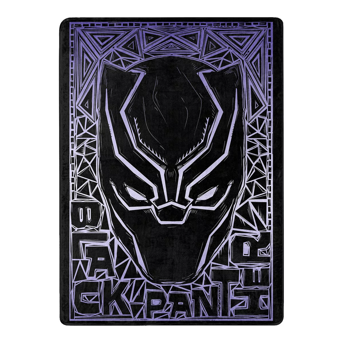 Black Panther Mask "Panther Stare" (Marvel) Silky Soft Throw Blanket