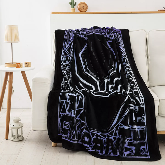 Black Panther Mask "Panther Stare" (Marvel) Silky Soft Throw Blanket