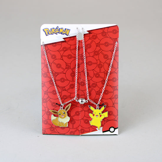 Pikachu & Eevee (Pokemon) Magnetic Friendship Necklace Set