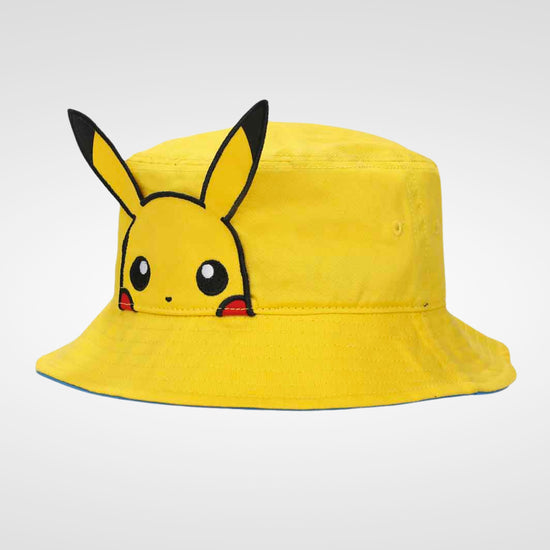 Pikachu Face with 3D Ears (Pokemon) Cosplay Bucket Hat