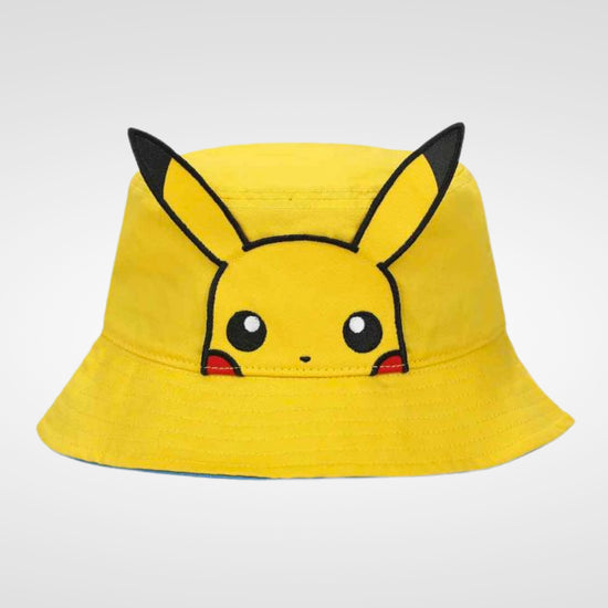 Pikachu Face with 3D Ears (Pokemon) Cosplay Bucket Hat