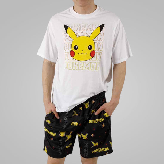 Pikachu Pixels (Pokemon) T-Shirt & Shorts Lounge Set