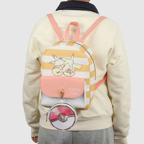 Load image into Gallery viewer, Pikachu (Pokemon) Mini Backpack and Coin Purse
