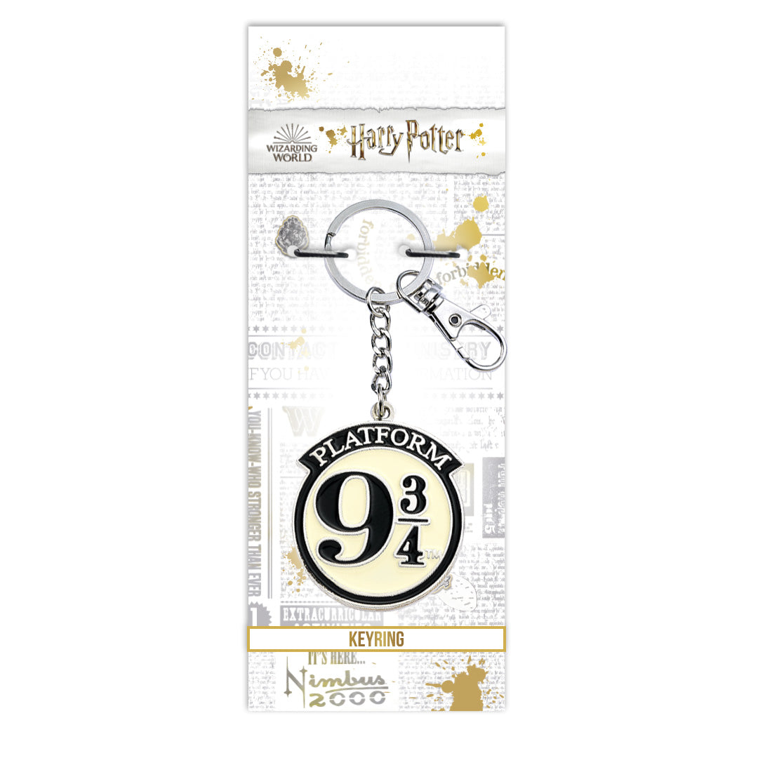 Platform 9 3/4 Harry Potter Metal Keychain