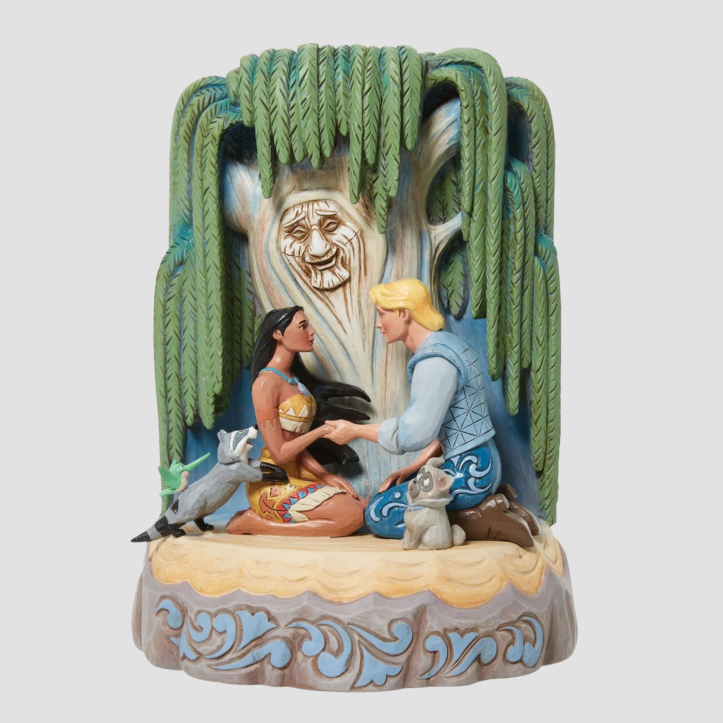 Load image into Gallery viewer, Pocahontas &amp;amp; John Smith &amp;quot;Listen to Your Heart&amp;quot; Jim Shore Disney Traditions Statue
