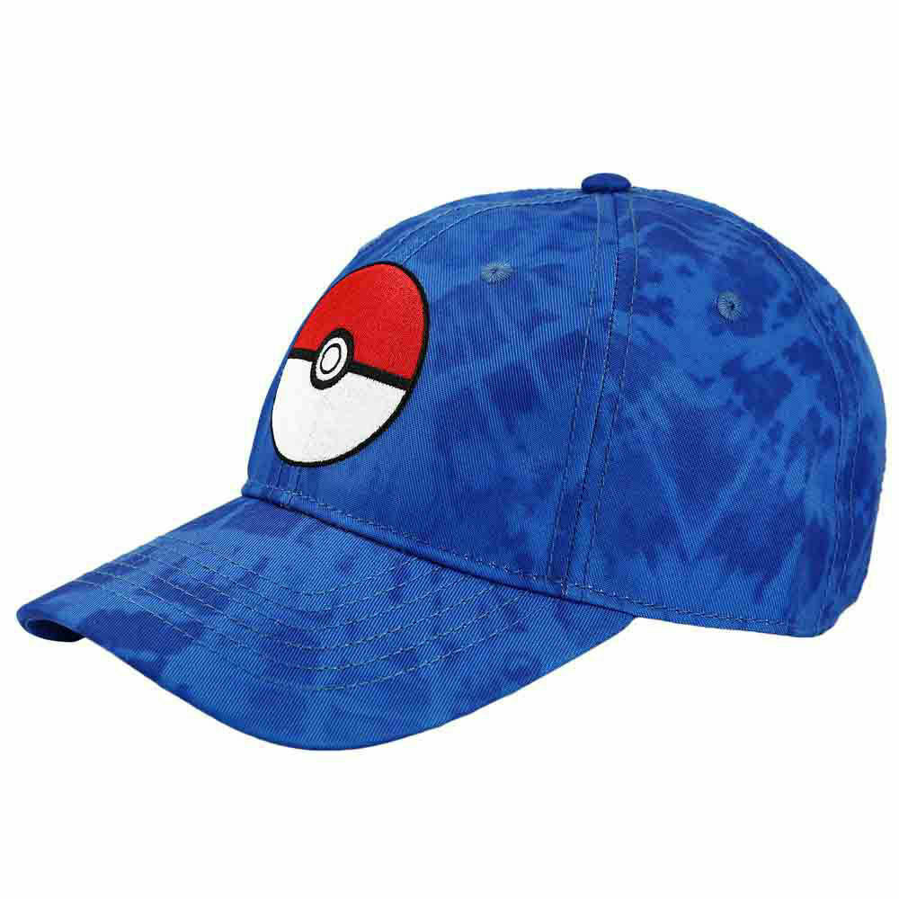 Load image into Gallery viewer, Pokemon Embroidered Pokeball Blue Tye Dye Hat
