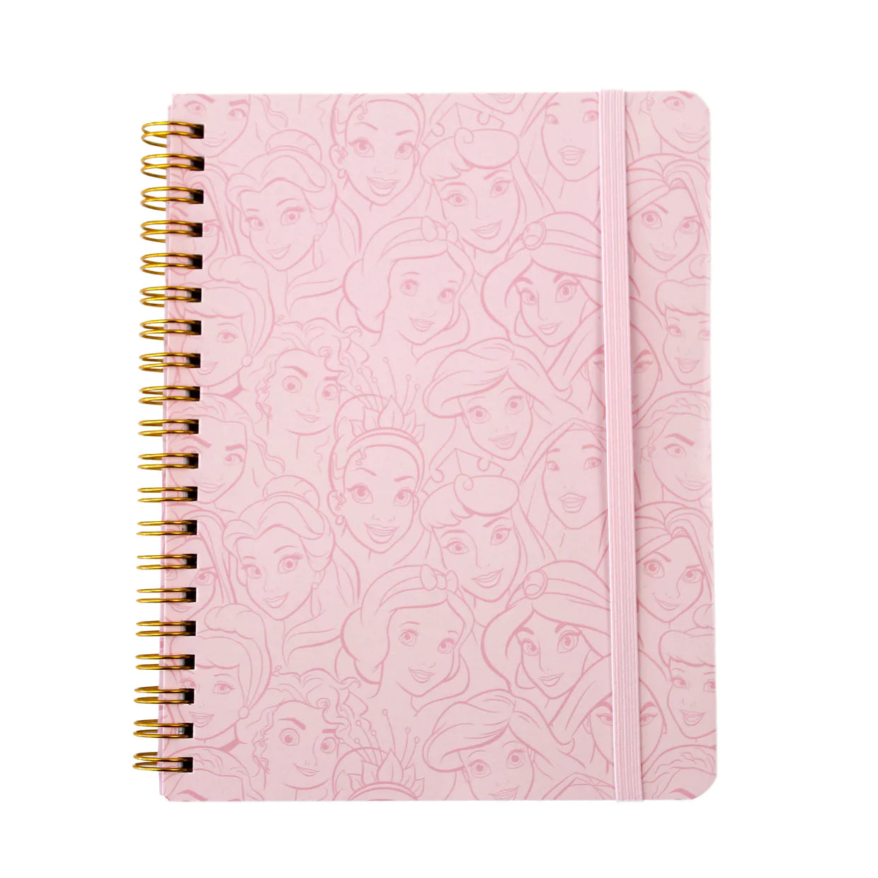 Load image into Gallery viewer, Princess Sketch Portraits (Disney) AOP Pattern Vintage Style Notebook

