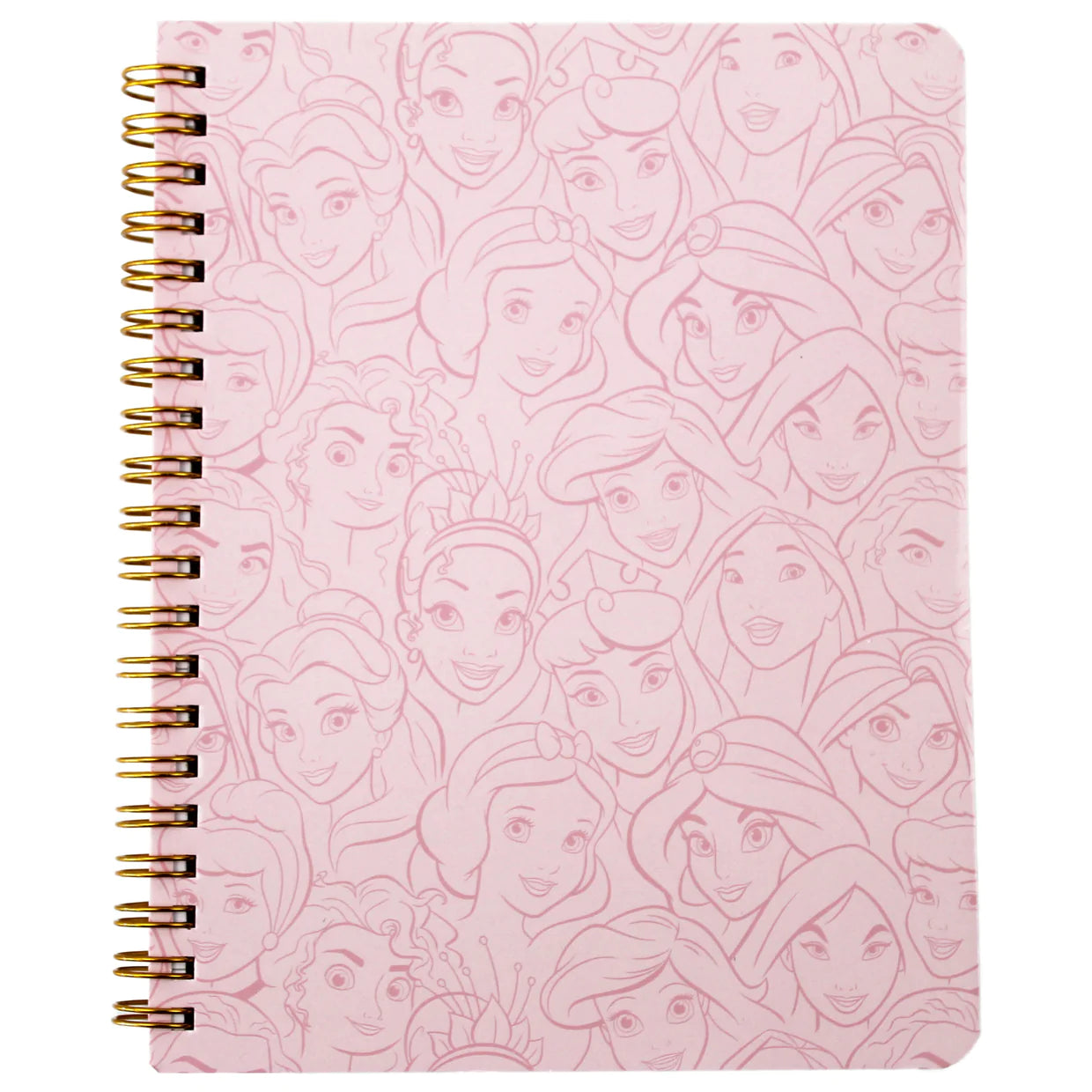 Load image into Gallery viewer, Princess Sketch Portraits (Disney) AOP Pattern Vintage Style Notebook
