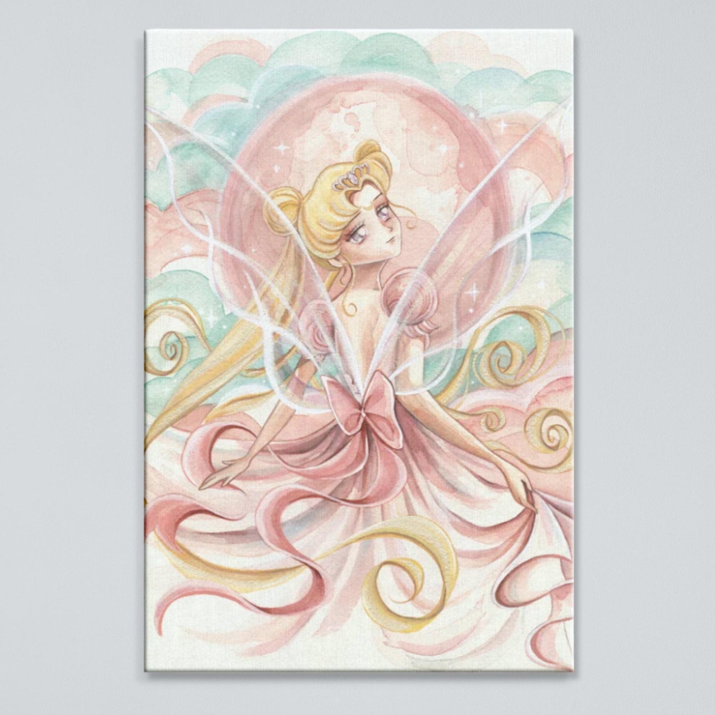 Load image into Gallery viewer, Princess Serenity (Sailor Moon) Watercolor Art Print
