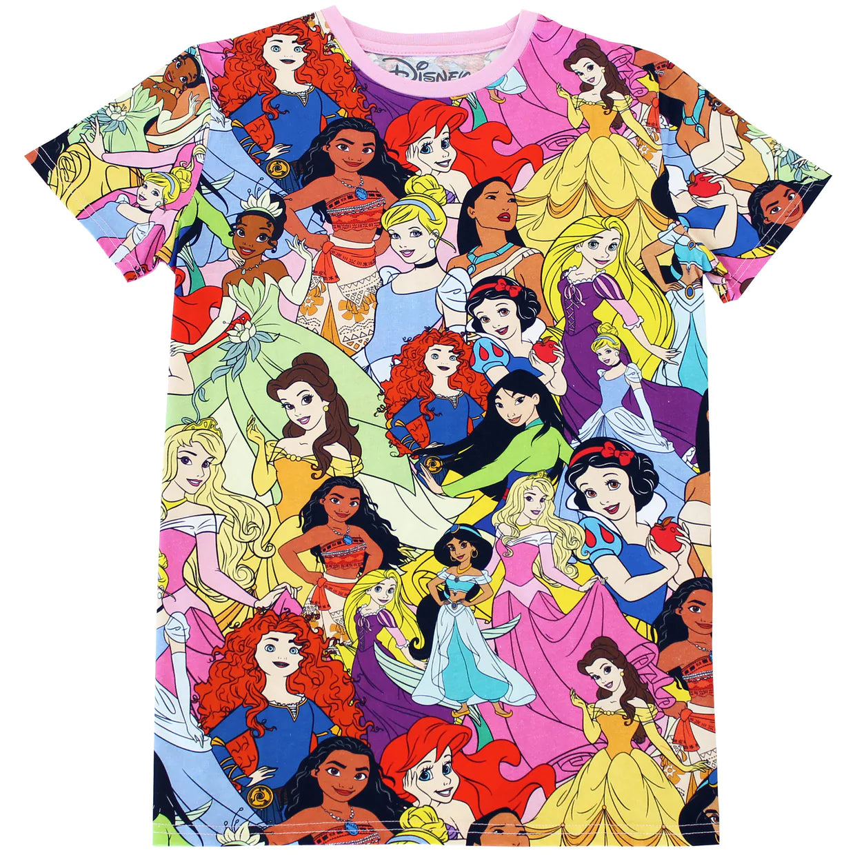 Load image into Gallery viewer, Disney Princesses AOP Unisex T-Shirt by Cakeworthy
