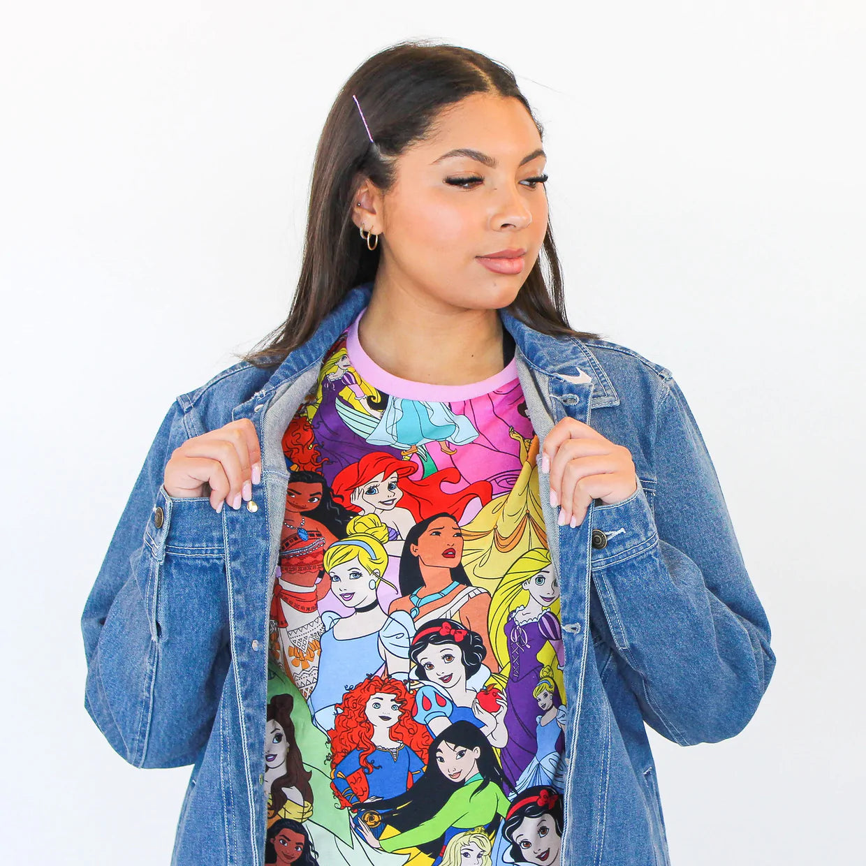 Princesses (Disney) AOP Unisex T-Shirt by Cakeworthy