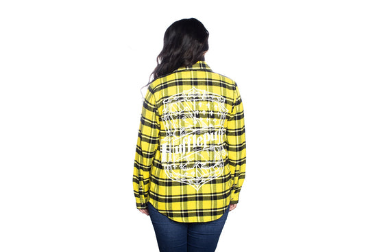 Hufflepuff House Crest (Harry Potter) Flannel Shirt by Cakeworthy