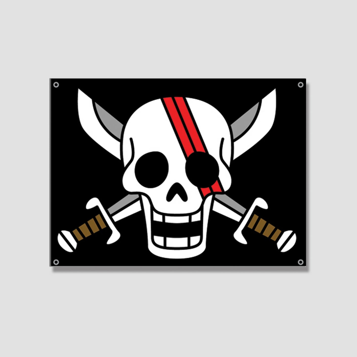 Red Haired Pirates (One Piece) Shank's Jolly Roger Flag