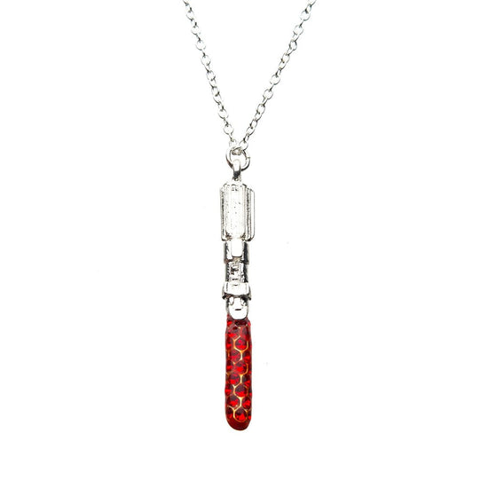 Load image into Gallery viewer, Darth Vader Red Lightsaber With Gems Pendant Necklace
