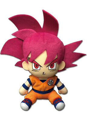 Load image into Gallery viewer, Super Saiyan God Goku 7&amp;quot; Dragon Ball Sitting Plush
