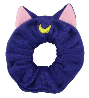 Luna Cat (Sailor Moon) Scrunchy Plush Hair Band with Cat Ears
