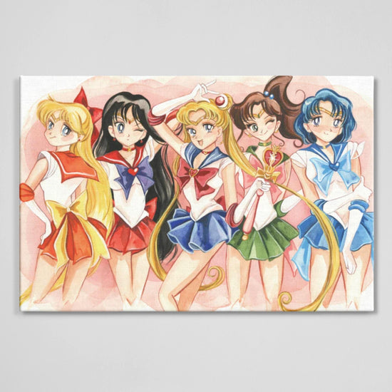 Sailor Scouts (Sailor Moon) Watercolor Art Print