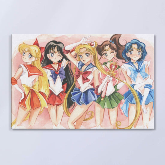 Sailor Scouts (Sailor Moon) Watercolor Art Print