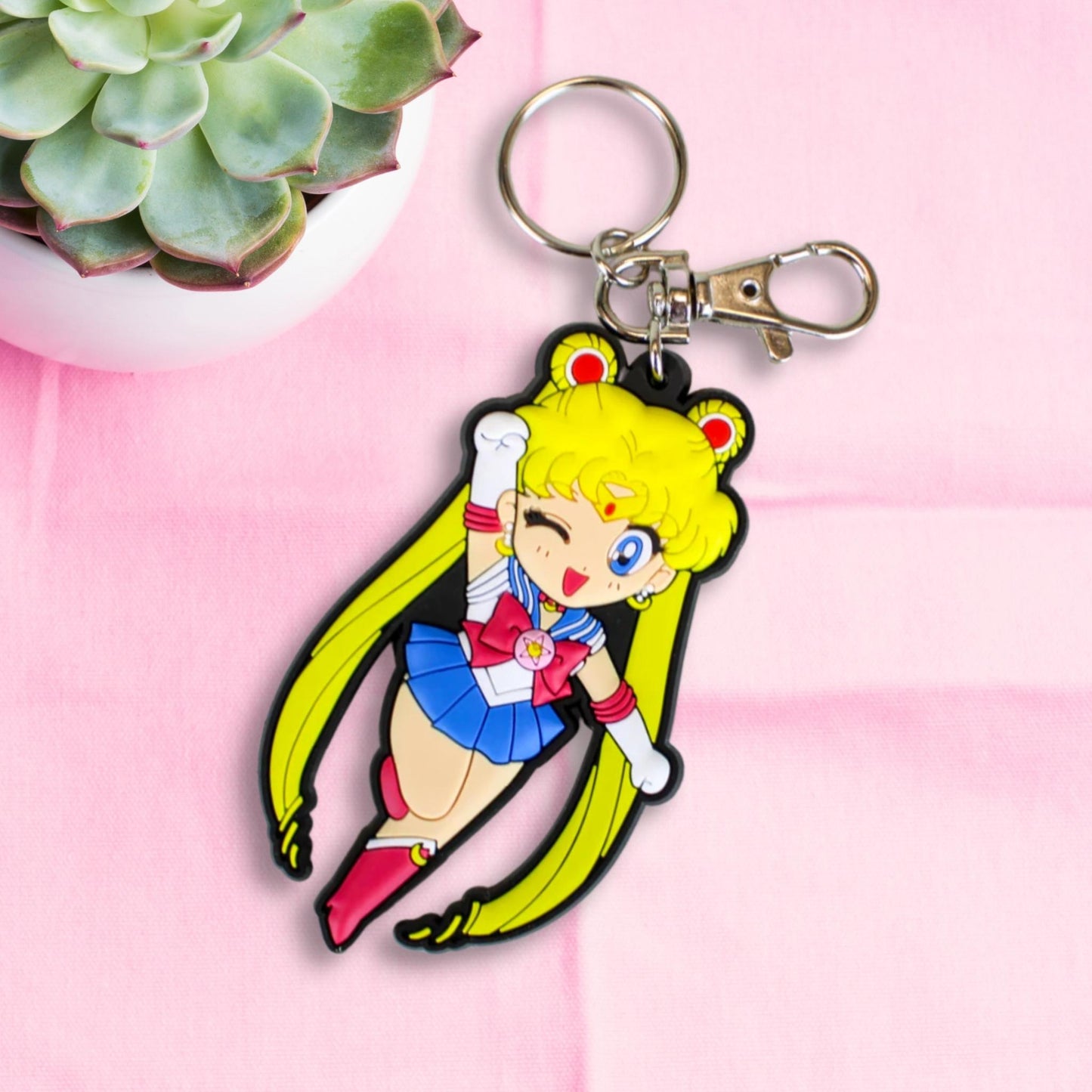 Sailor Moon & Luna Tsukino Usagi Keychain - Sailor Moon Store