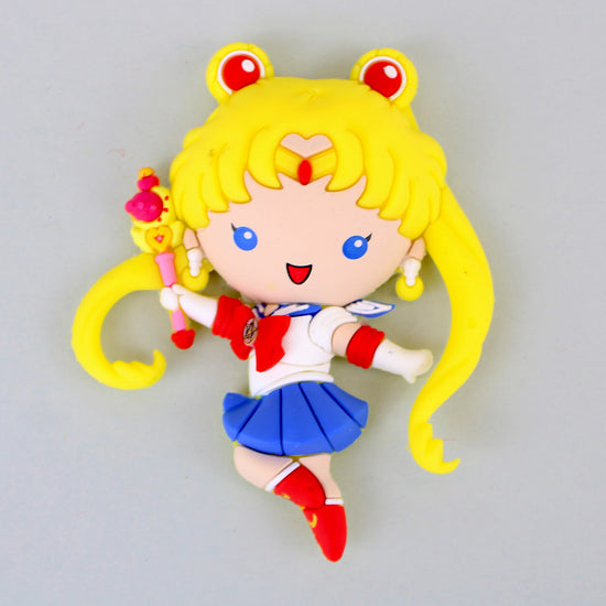 Load image into Gallery viewer, Sailor Moon with Moon Rod 3D Foam Magnet

