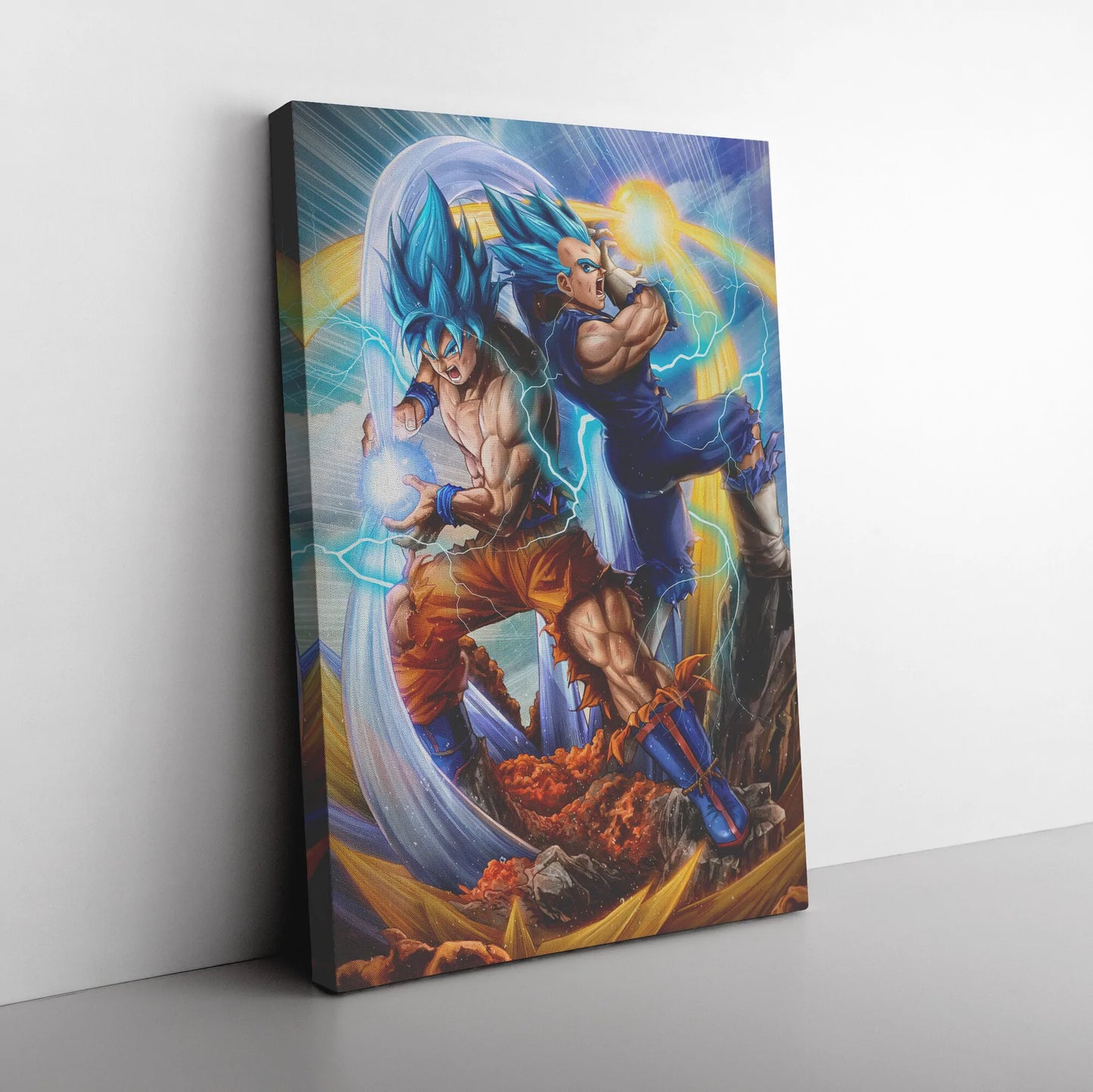 Dragon Ball Super - Super Saiyan God Vegeta and Goku  Art Print for Sale  by JetFalco