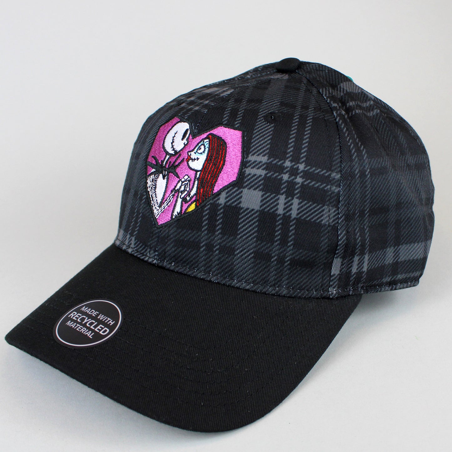 Load image into Gallery viewer, Jack &amp;amp; Sally Heart (Nightmare Before Christmas) Embroidered Hat
