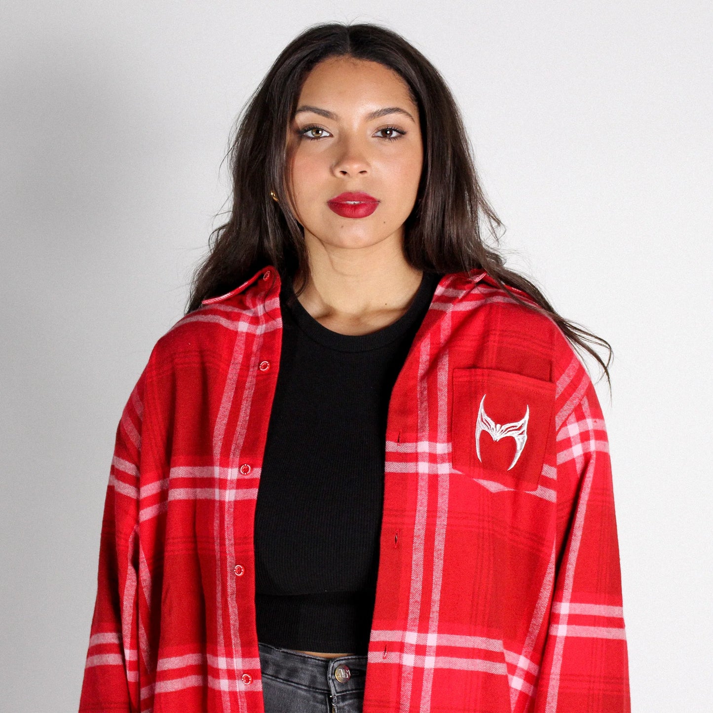 Scarlet Witch (Marvel) Flannel Shirt by Cakeworthy