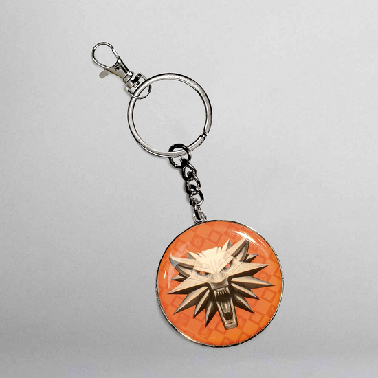 School of the Wolf The Witcher Metal Keychain