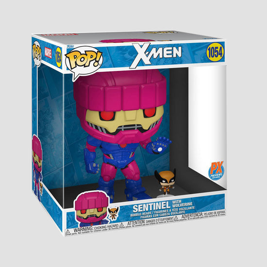 Sentinel with Wolverine (Marvel) X-Men  10" PX Exclusive Jumbo Funko Pop!