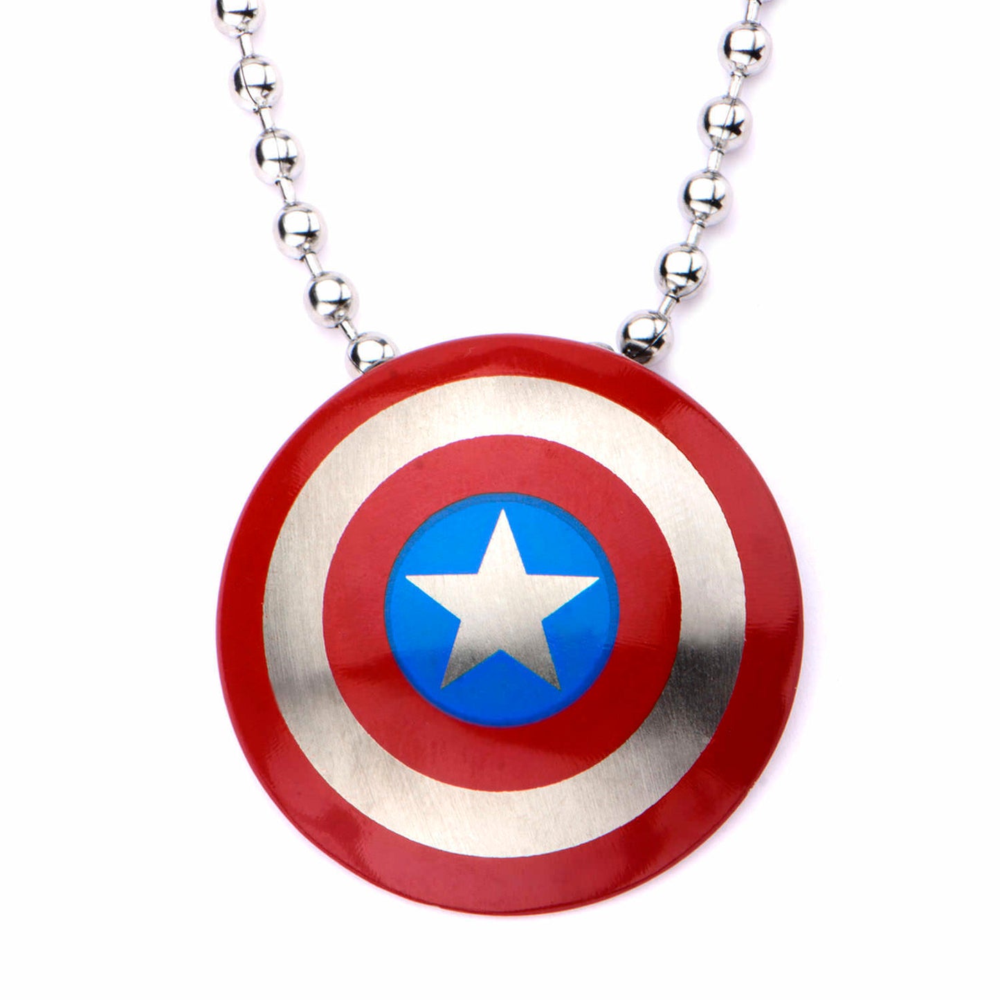 Load image into Gallery viewer, Captain America Shield Marvel Stainless Steel Pendant
