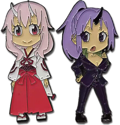 Load image into Gallery viewer, Shuna and Shion (That Time I Got Reincarnated As a Slime) Enamel Pin Set
