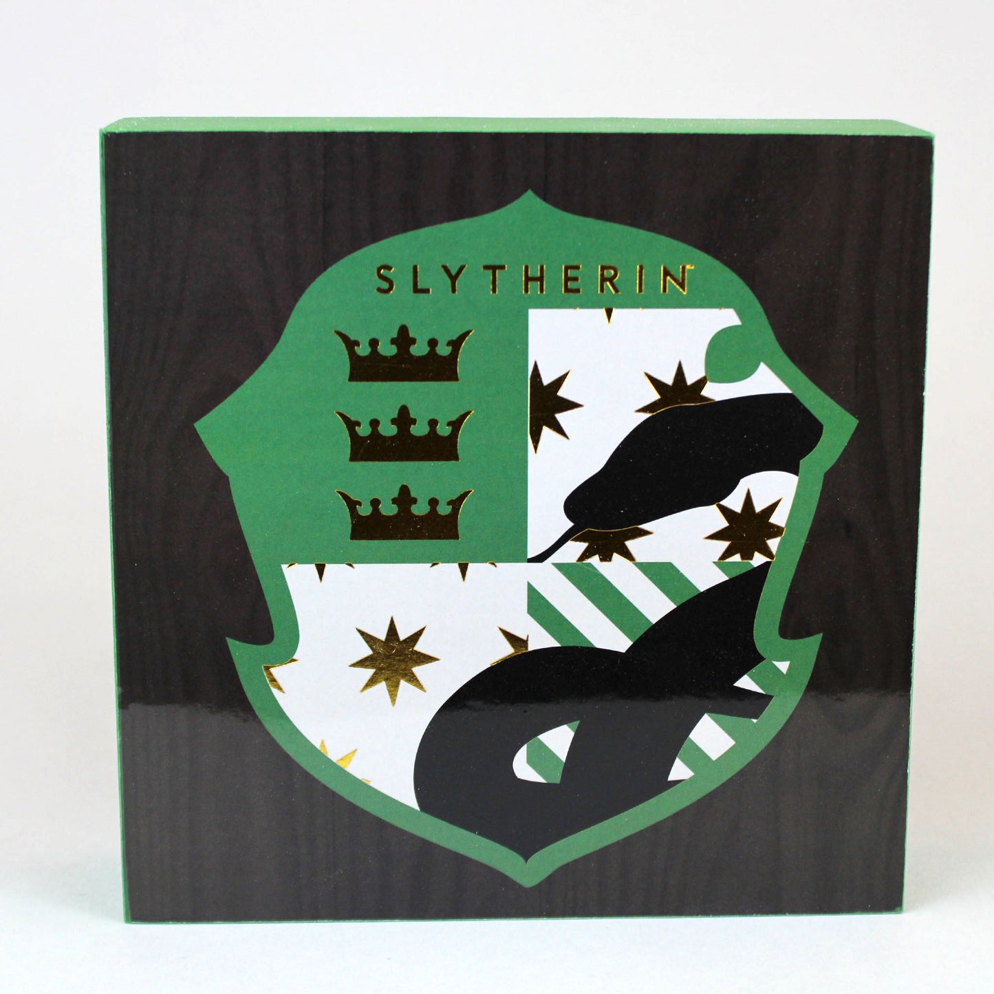 Slytherin House (Harry Potter) Shield Block Sign