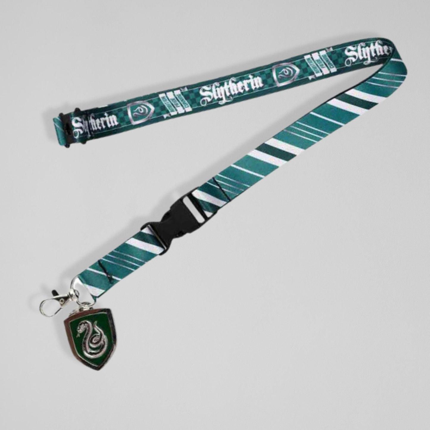 Harry Potter Slytherin Lanyard with Badge Holder and Charm