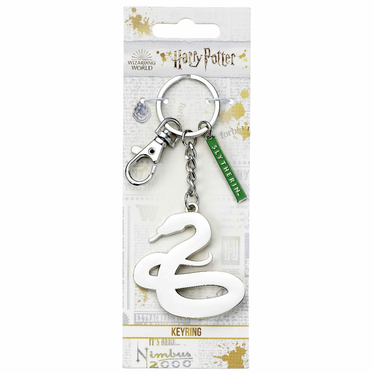 Harry Potter Slytherin House Snake Silhouette Keychain