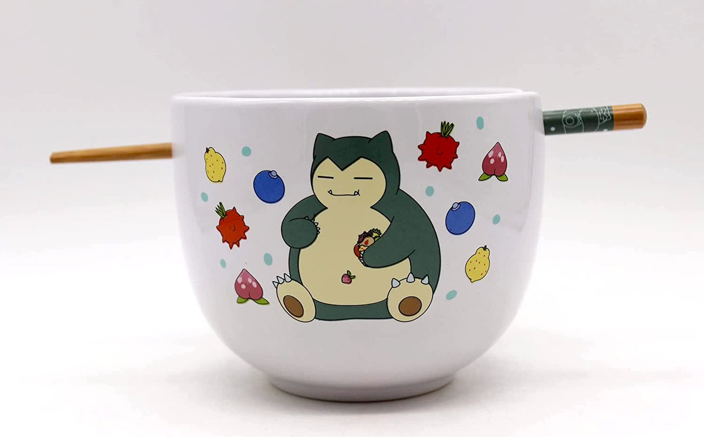 Snorlax with Berries (Pokemon) 5" Ceramic Bowl with Chopsticks