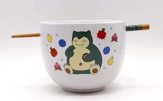 Snorlax with Berries (Pokemon) 5" Ceramic Bowl with Chopsticks