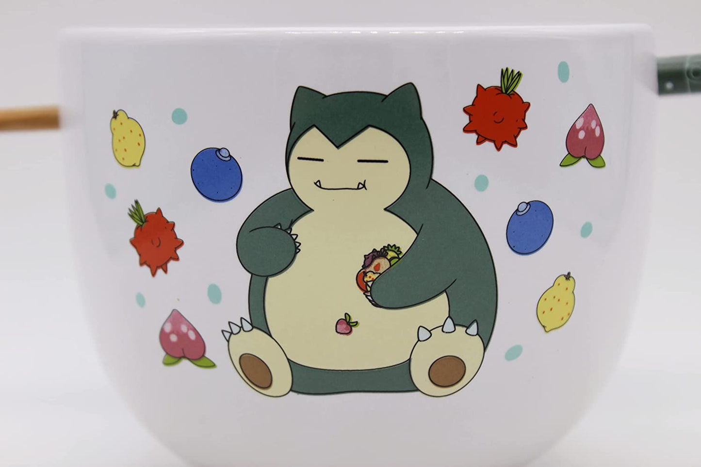 Snorlax with Berries (Pokemon) 5" Ceramic Bowl with Chopsticks