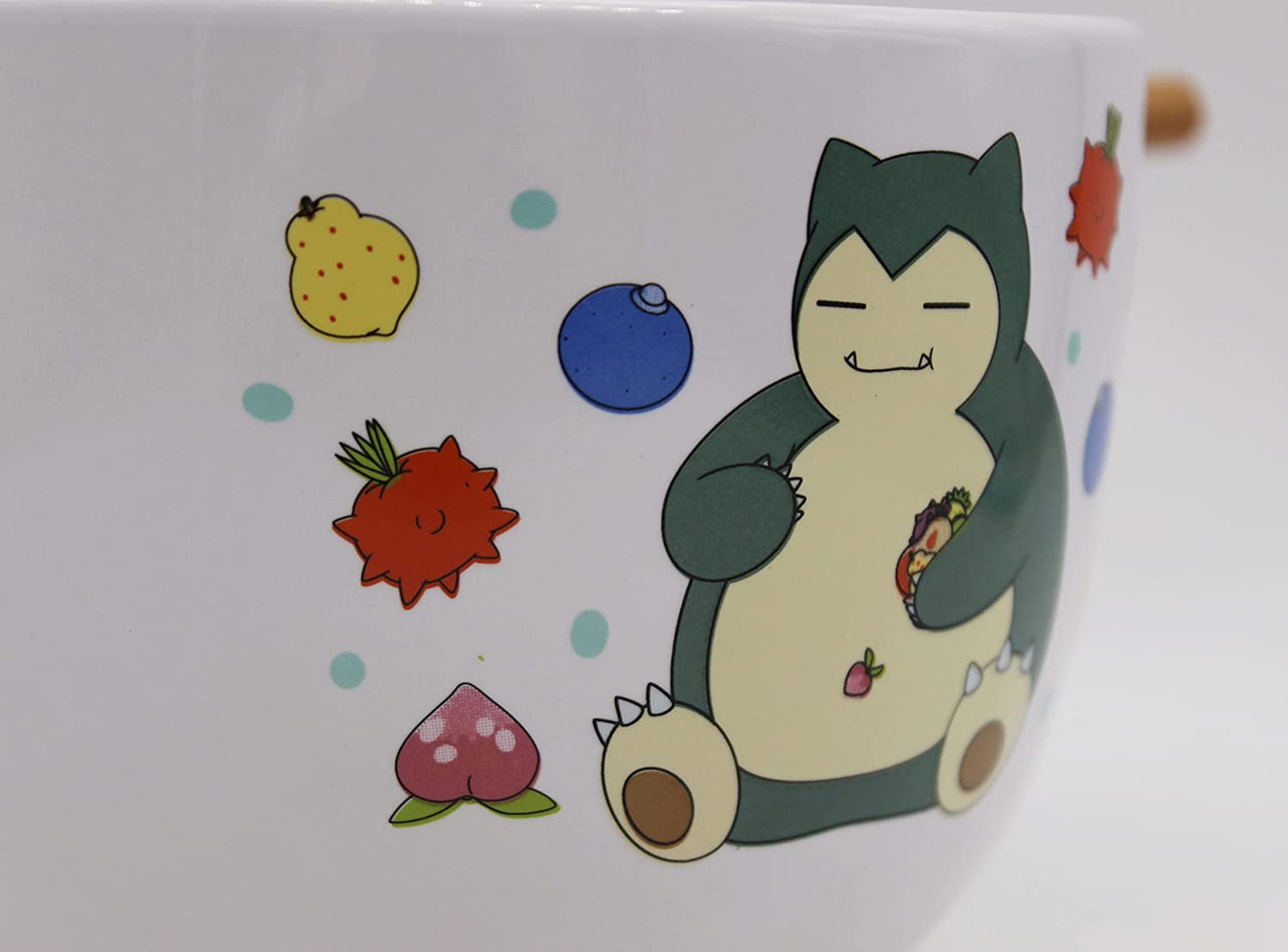 Snorlax with Berries (Pokemon) 5" Ceramic Bowl with Chopsticks