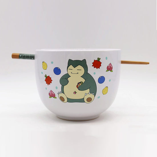 Snorlax with Berries (Pokemon) 5" Ceramic Bowl with Chopsticks